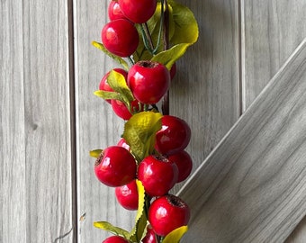 24" Berry Bush, Faux Berry Bush, Red Berry Spray, Wedding Spray, Berry Spray, Red Berry Bush, Berry Home Decor, Fruit Photo Prop