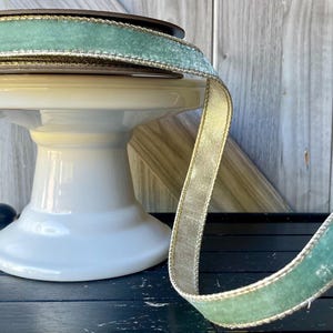 d Stevens, 10 yards, 1 Inch Wired Ribbon, Lush Velvet Ribbon, Moody Blue Ribbon, Light Blue Ribbon, Designer Ribbon, Ribbon, Platinum Ribbon