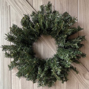 18" Pine Wreath, Faux Pine Wreath, Pine Wreath, Dual Ring Wreath, Evergreen Wreath, Artificial Wreath, 18" Faux Wreath, 18 inch green wreath