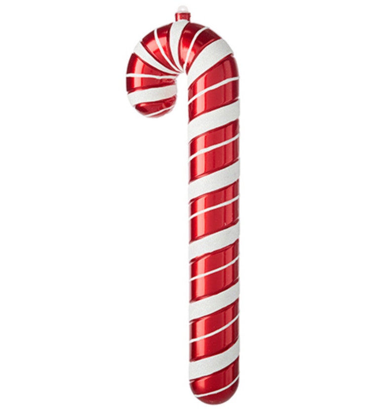 Candy Cane Ornament, Holiday Peppermint, Christmas Tree Decor, 18
