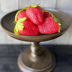 Faux Strawberries (Pack of 10), Fruit Home Decor, Fruit Photo Prop, 2.5 Inch