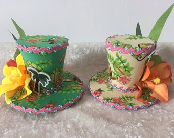 Tropical Toucan Mini Top Hat