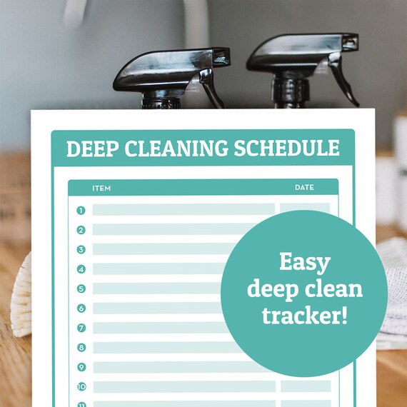Cleaning Checklist Deep Clean Clean Schedule Cleaning Printable Household Binder House Printable Tracker Printable Pdf Digital