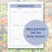 Grocery List Printable Grocery List Template, Grocery List by Category ...
