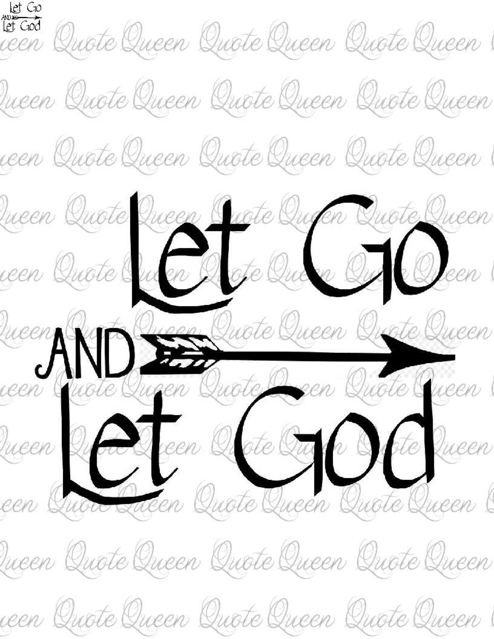 Let Go and Let God Decal, Car Decal, Christian Decal, Vinyl Decal - Etsy
