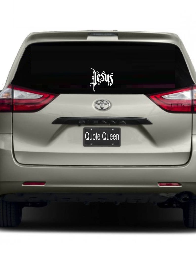 Jesus Decal Christian Decal Jesus Car Decal Jesus Vinyl Etsy