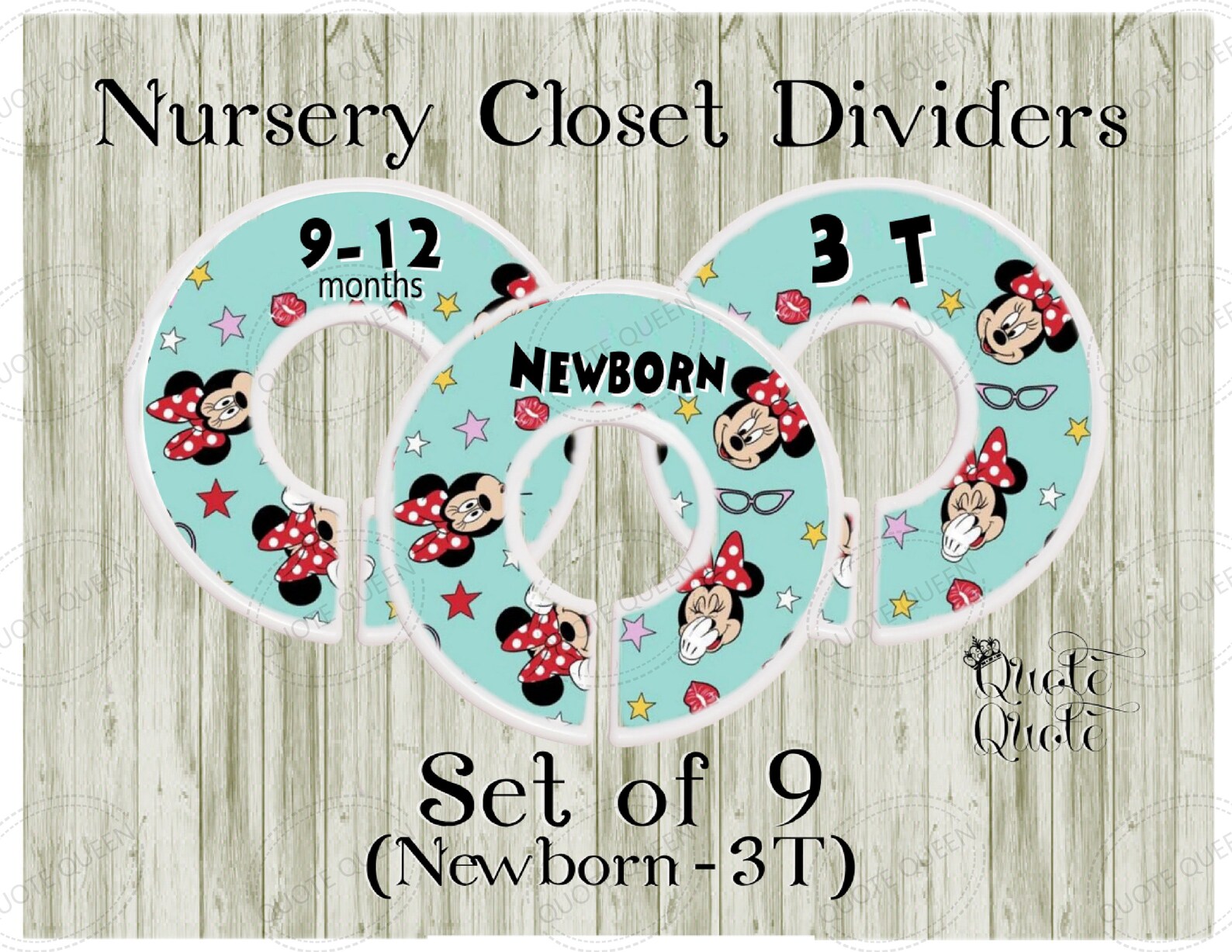 Minnie Mouse Closet Dividers Minnie Mouse Disney Minnie Etsy