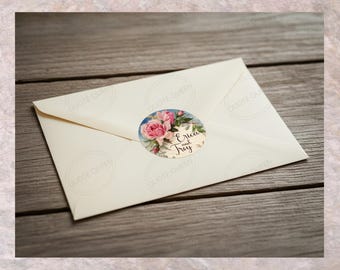 Wedding Favor Stickers, Engagement Party Round Labels (2 inch)