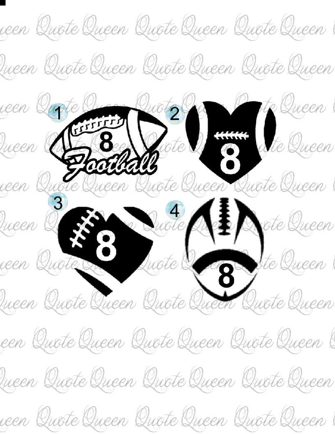 Football Decal, Football Decal, Football Car Sticker, Football Car