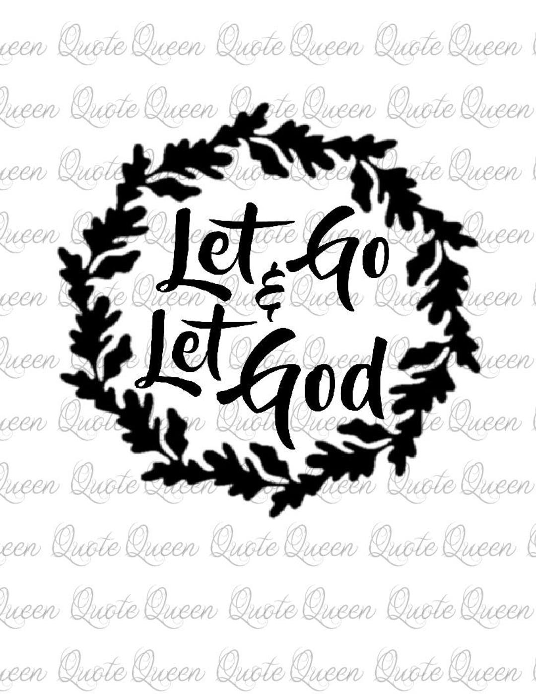 Let Go and Let God Decal, Christian Decal - Etsy