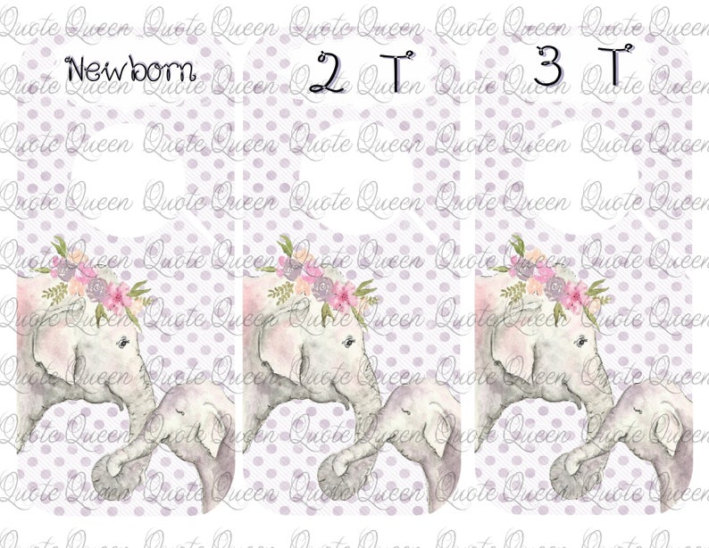 9 Elephant Clothes Dividers Image 0