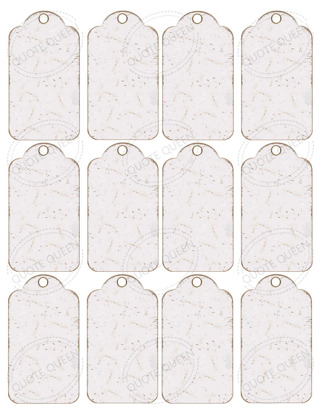 Vintage Tags, Shabby Chic Tags, Shabby Chic, Blank White Tags,journal ...