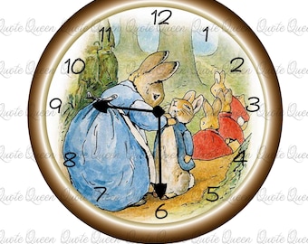 Beatrix Potter Clock with Customized Option
