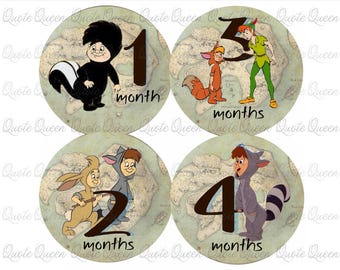 FREE GIFT with Peter Pan Lost Boys Inspired Design Monthly Milestone Stickers