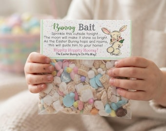 Bunny Bait Bag Header, Easter Gift Tags (Digital Product)