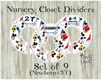 Mickey Mouse Closet Dividers, Mickey Mouse, Disney Mickey, Closet Dividers