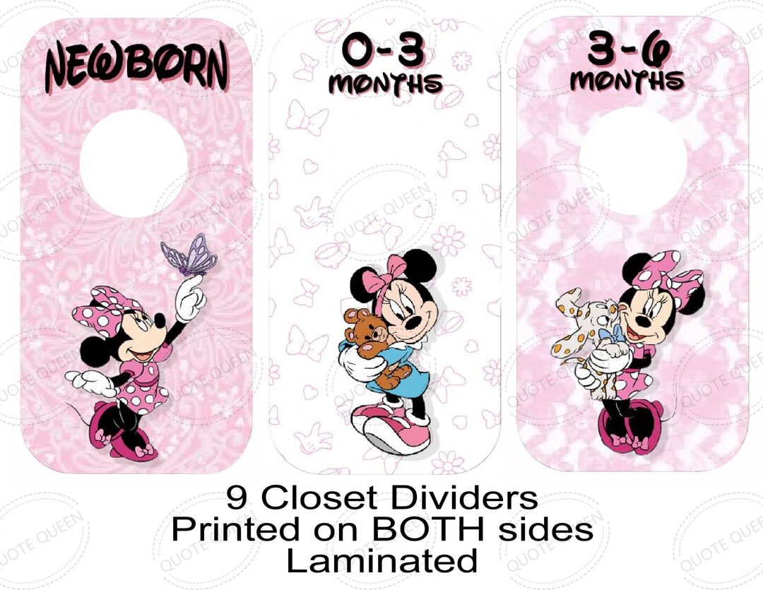 Minnie Mouse Closet Divider,6.75 X 3.5 Inches, Closet Dividers, Baby