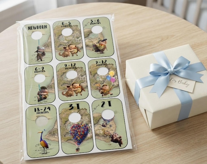 Featured listing image: 9 UP Closet Dividers, Baby Boy Nursery Organization, Months Newborn to 3T