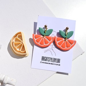 Orange Polymer Clay Cutters | Summer Clay Cutters | fruit Clay Cutters