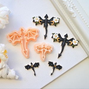 Dragon Polymer Clay Cutter/ Flying Dragon Cutter /Animals Clay Cutters/ 3D Printed Clay Cutter