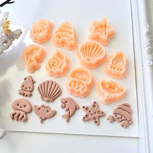 Mini Summer Clay Cutters | Stud Size 20 mm Clay Cutters | Sea Animal Clay Cutter| Polymer Clay Earring Cutter
