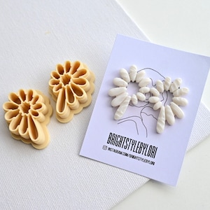 Polymer Clay Cutter/ Mirror Flower Clay Cutters/ Embossing Clay Cutter