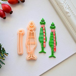 Christmas Polymer Clay Cutter/ Set Winter Holiday Embossing Clay Cutter
