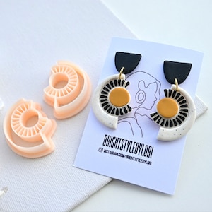Polymer Clay Cutter | Geometric Hoop Embossing Clay Cutter