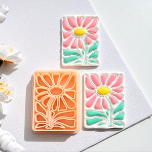 Flower Polymer Clay Cutter/ Clay Cutters/ Embossing Clay Cutter