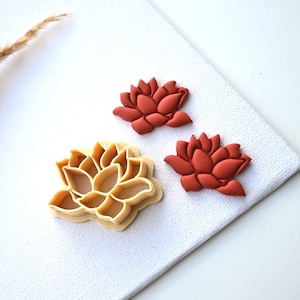 Lotus Polymer Clay Cutter/ Flower Embossing Clay Cutter