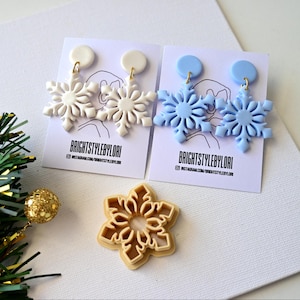 Schneeflocke Polymer Clay Cutter / Weihnachts-Weihnachts-Tonschneider / Winter-Prägungs-Tonschneider