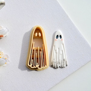 Ghost Polymer Clay Cutter/Halloween Clay Cutters/ 3D Printed Clay Cutter/ Fall (Autumn) Embossing Clay Cutter- 5 Sizes