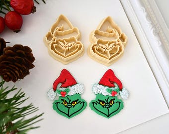 Weihnachts-Polymer-Ton-Ausstecher/ Spiegel-Winterurlaub-Präge-Ton-Ausstecher