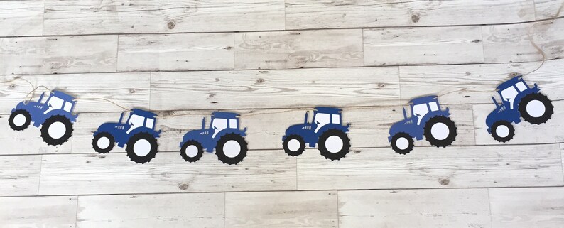 Ford Tractor Banner New Holland Tractor Garland Blue Etsy