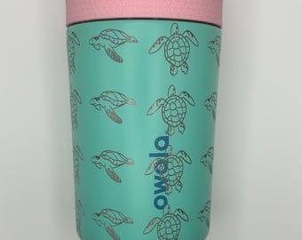 Copo personalizado gravado Owala Kids - Garrafa de água personalizada para crianças, durável, à prova de derramamento e sem BPA, 12 oz