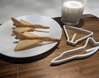 Pla Airplane Mirage 2000 Cookie Cutter Set | Fun Baking Tool for Plane Lovers | Unique Gift for Kids & Adults