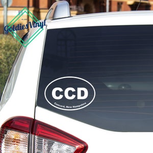 Concord, NH - Vinyl Die Cut Decal Sticker