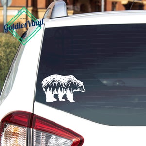 Mountainous Bear - Vinyl Die Cut Decal Sticker
