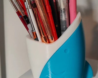 3D Printed - Shark Mouth Pen Cup