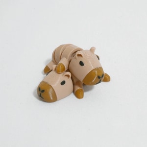 3D Print Baby Capybara Figure - Cute Flexi Design, Unique 3D Printed Decoration & Collectible for Animal Lovers