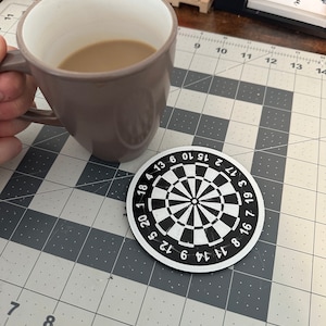 3d Printed | Dart Board Coaster