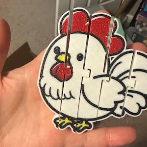 3D Printed - Flexi Chicken Fidget Toy