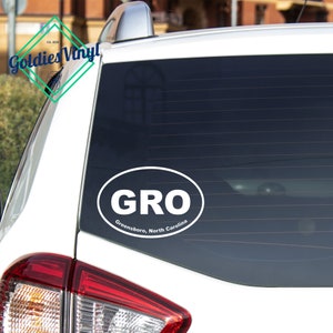 Greensboro, NC -  Vinyl Die Cut Decal Sticker