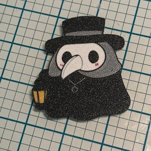 Hand Made Plague Doctor Magnet - 3D Printed
