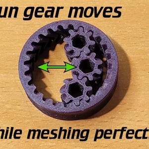 3D Print Sun Gear Fidget Spinner - Unique Toy, Stress Relief Gadget, Fast Spinning Fun, Perfect Gift for Kids & Adults