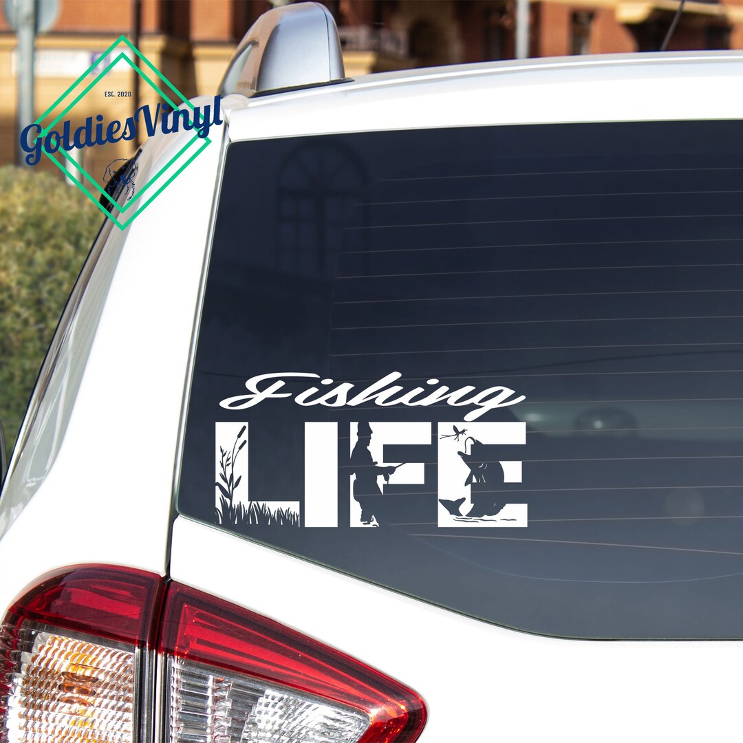 Life Fish Sticker Fishing Life - Vinyl Die Cut Decal Sticker - Etsy