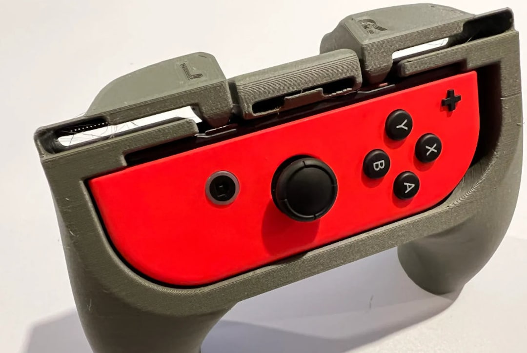 3D Printed Joycon Controller Grip With Trigger Buttons Etsy