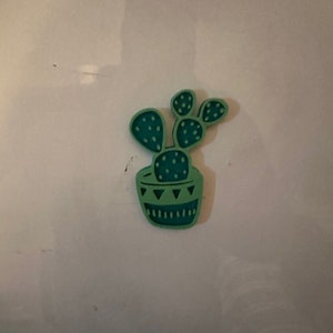 3D Printed - Cactus Magnet