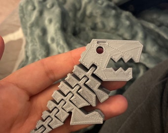 3D Printed - Articulated Flexi-Rex Dinosaur