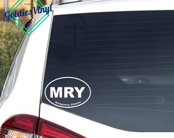 Montgomery, Alabama - Vinyl Die Cut Decal Sticker
